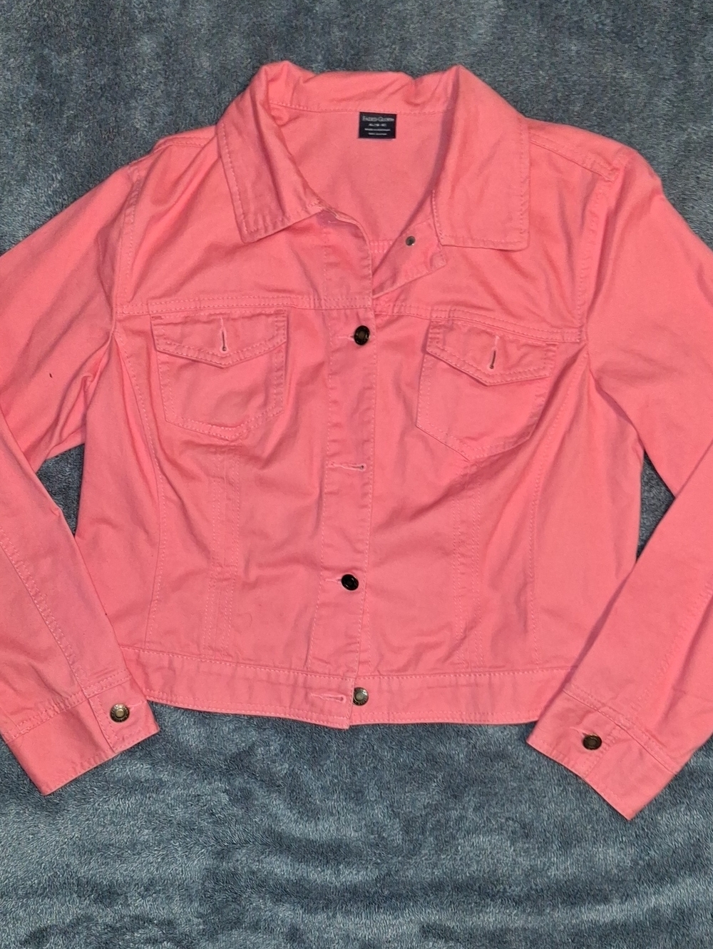 Faded Glory Women’s Coral Pink Button-Up Jacket
